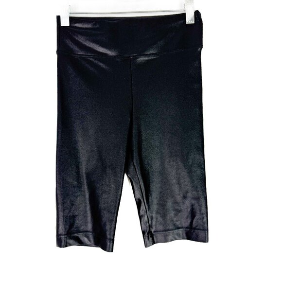 Koral Densonic High Rise Infinity Short Biker Black High Shine Size Small S EUC - Picture 2 of 9
